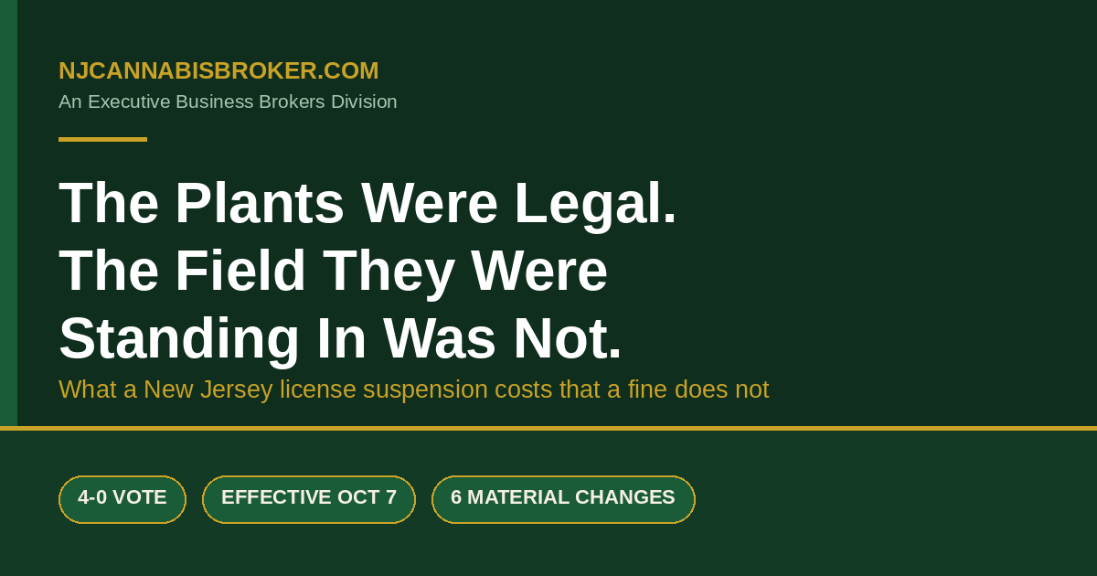The Plants Were Legal. The Field They Were Standing In Was Not.