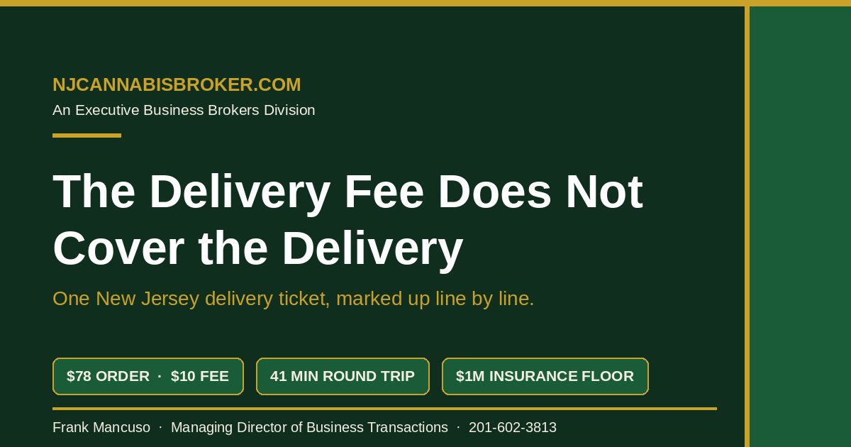The Delivery Fee Does Not Cover the Delivery